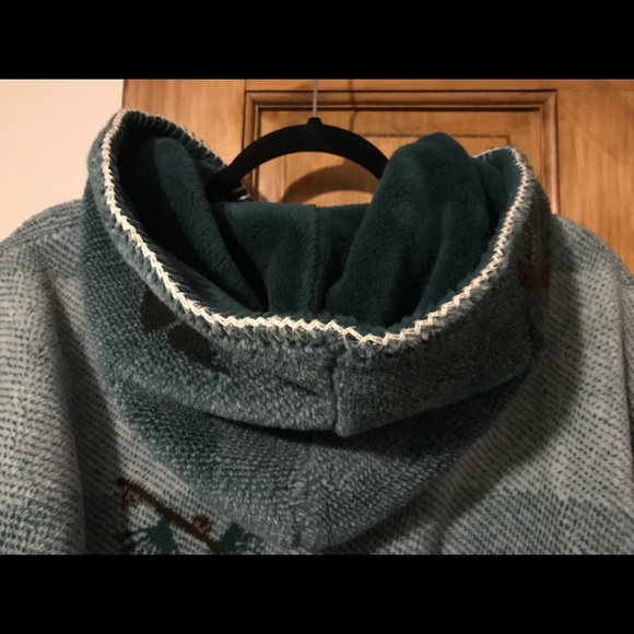 Coldwater Creek reversible green winter jacket - Picture 5 of 8